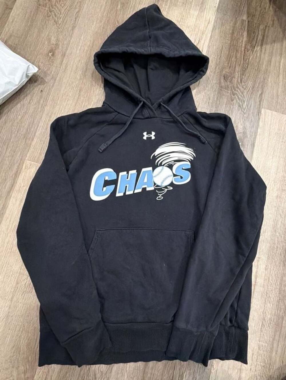 Under Armour Chaos Softball Hoodie Size S Black Mancini 21